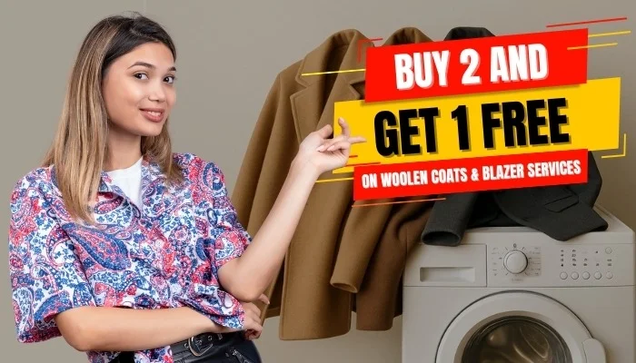 Woollen Coats/Blazers Dry Cleaning Service 2+1