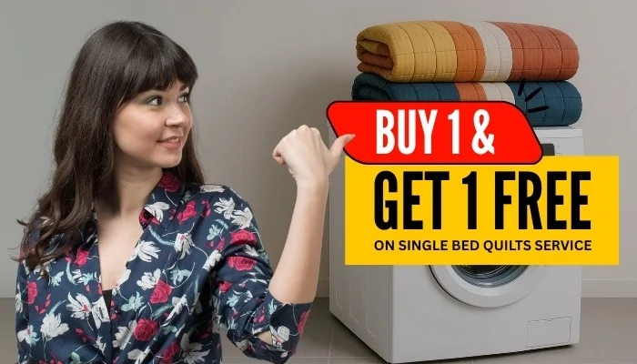 Single Bed Quilt Dry Cleaning Service 1+1