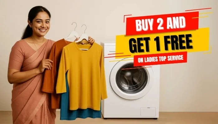 Ladies Top Dry Cleaning Service 2+1