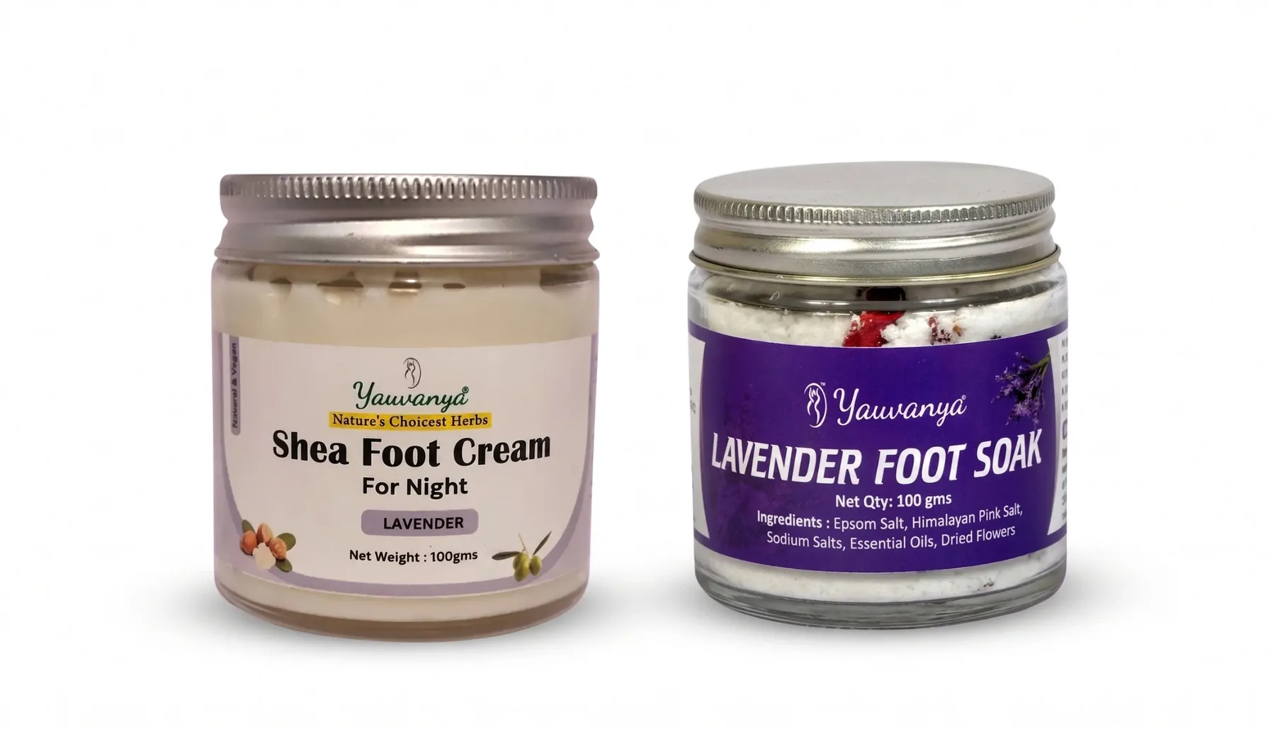 Shea Foot Cream + Lavender Foot Soak | Winter Foot Care Combo