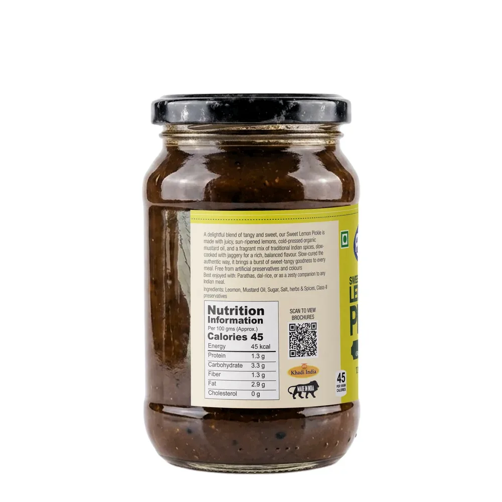Amolak Sweet Lemon Pickle | Punjabi Achaar with Jaggery | 450 g — photo 2