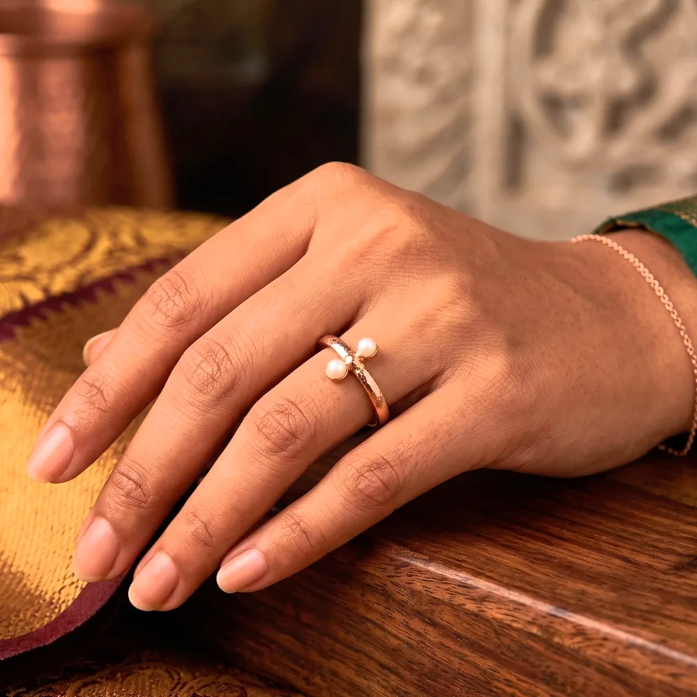 Pearl Bloom Gold-Tone Ring — photo 2