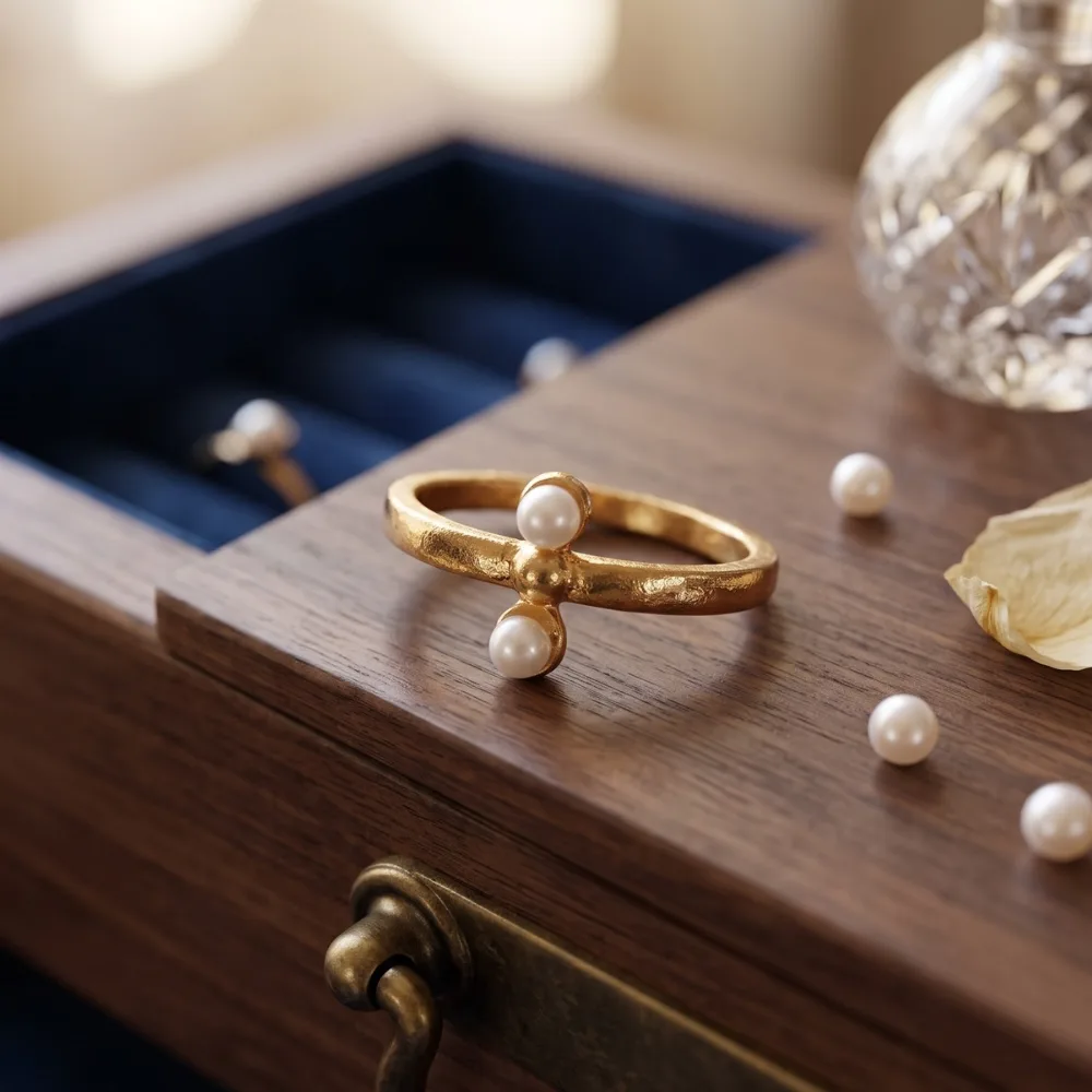 Pearl Bloom Gold-Tone Ring — photo 3