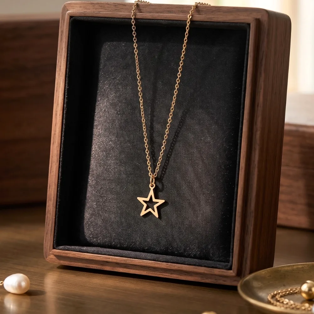 Zivara Star Gleam Gold-Tone Necklace