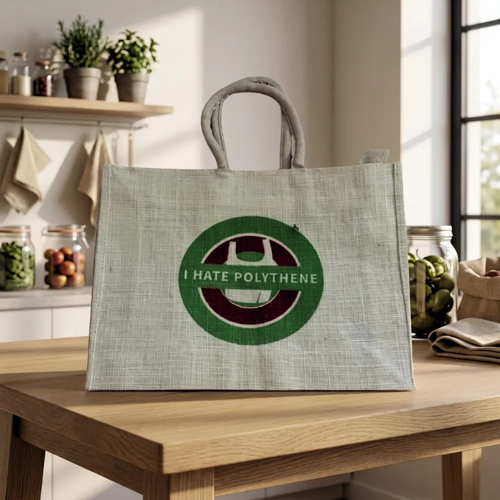 White Jute Bag