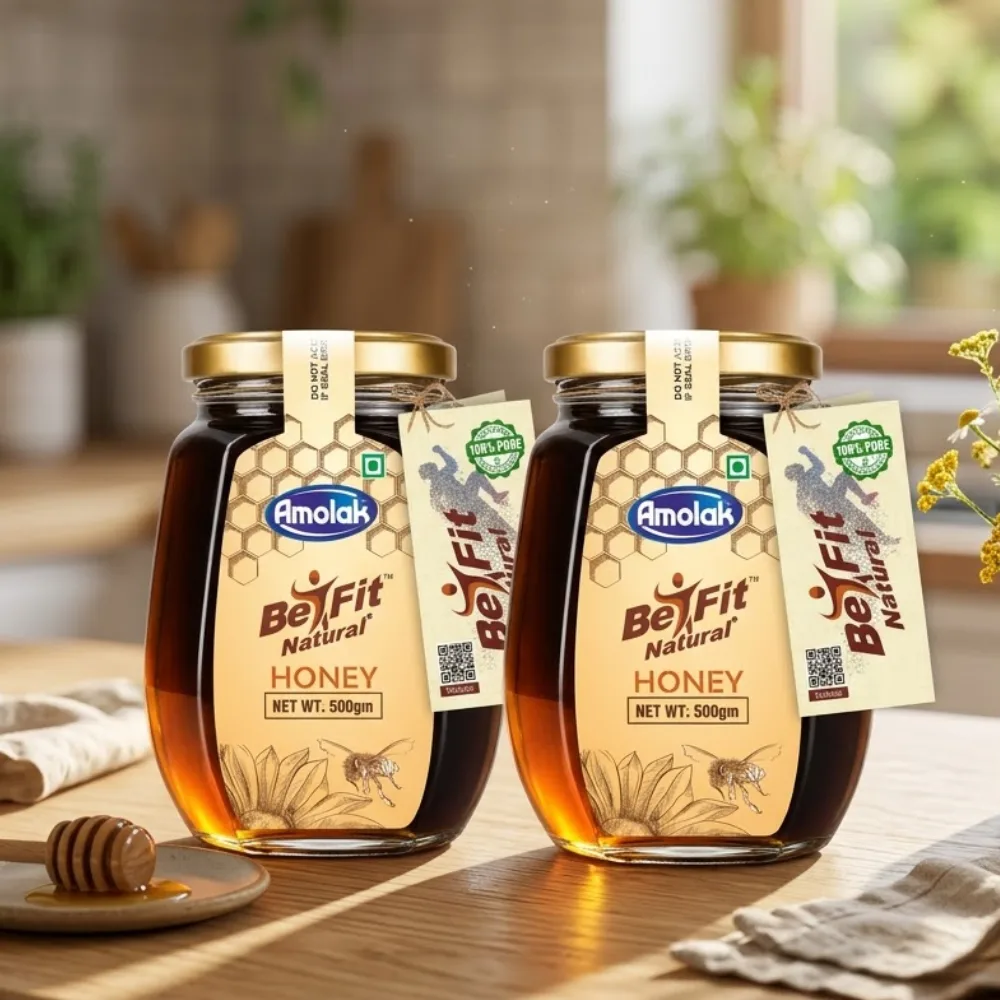 Amolak Be-fit Natural Honey | 2 Pack 500 g | 1 KG
