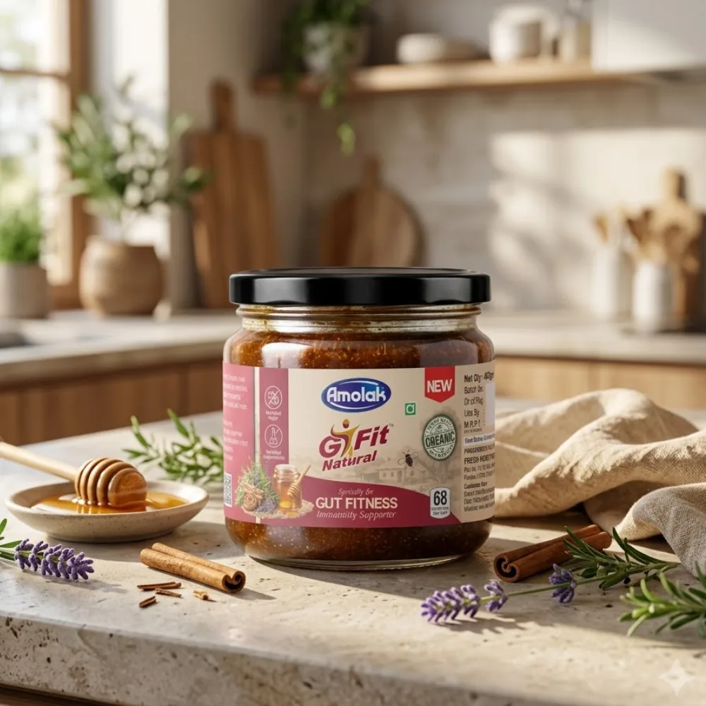Amolak G-Fit Natural | Honey-Based Gulkand | 400 g