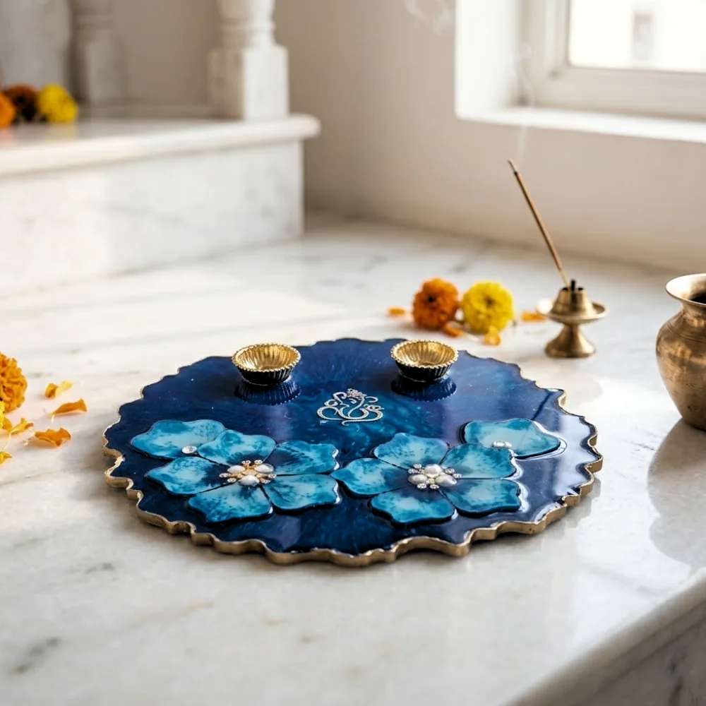 Pooja Thali (3D Flower)