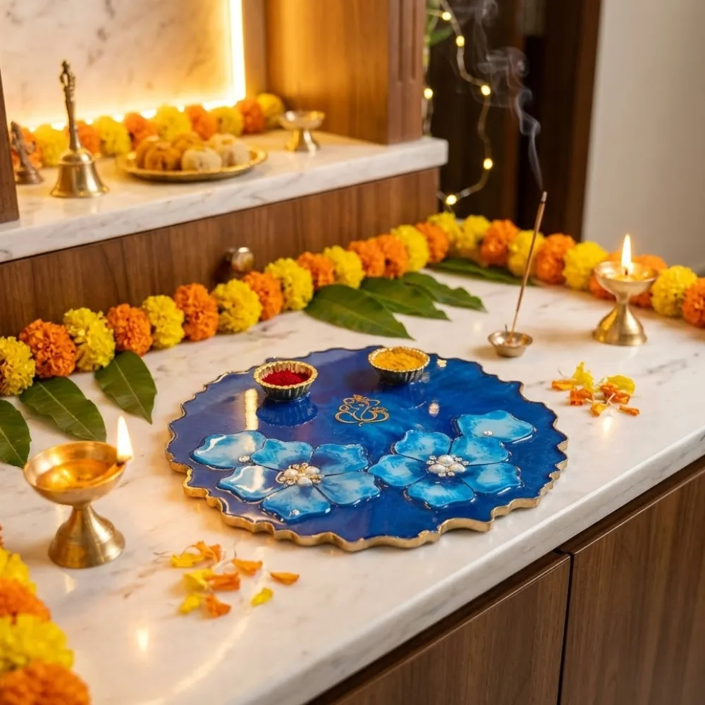 Pooja Thali (3D Flower) — photo 2