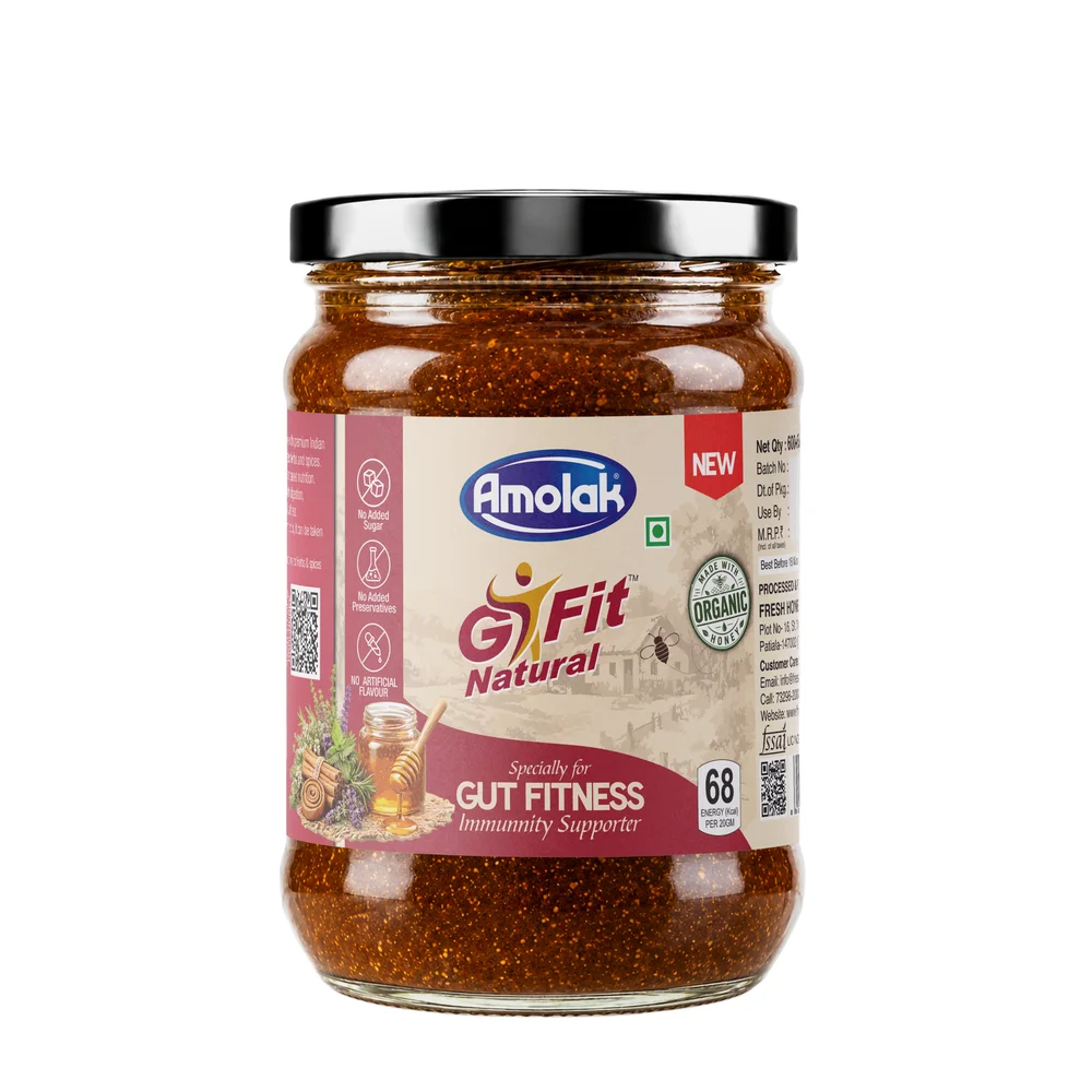 Amolak G-Fit Natural | Honey-Based Gulkand | 660 g